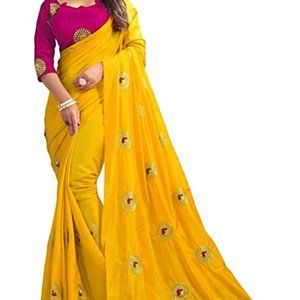 BRAND NEW Banarasi Silk Saree With Unstiched Blouse Piece